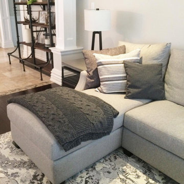 Open Concept Transitional Family Room