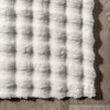 nuLOOM Jeni Solid Faux Rabbit Machine Washable Area Rug, White 3' 9" x 6'