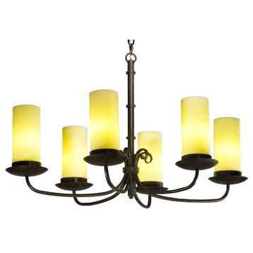 38L Atria 6 LT Oblong Chandelier