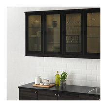 kitchen cabinet smoked glass