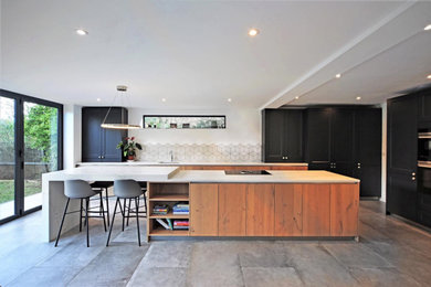 Contemporary kitchen in Surrey.