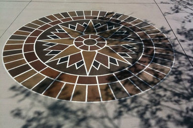 Art and logo design with concrete