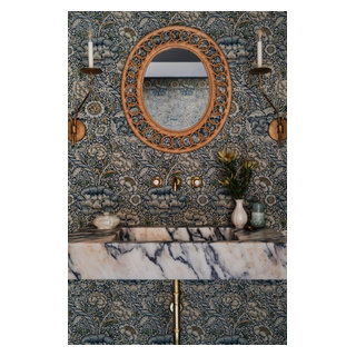 Hilltop Revival - Transitional - Powder Room - Seattle - by Jessica ...