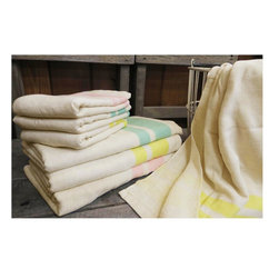 ZAKKA BOOK 掲載商品【ミルキーボーダー】バスタオル＜日本製＞ - バスタオル