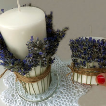 Hazlo tú mismo: Aromatiza una composición de velas con lavanda fresca