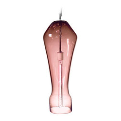 Constantine Prayer 1-Light Pendant Light in Pale Aubergine - Pendant Lighting
