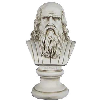 Da Vinci Bust-Lg 12, Busts Greek & Roman