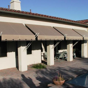 Spear point awning