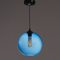 Ethereal Blue Globe Pendant - Voylite - Pendant Lighting