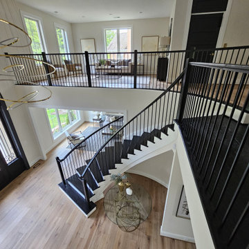 Project #130 | Curved Staircase with Wraparound Balcony