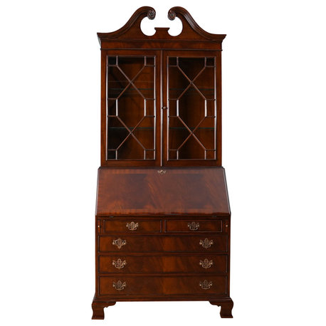 Mahogany Bookcase Secretary Desk