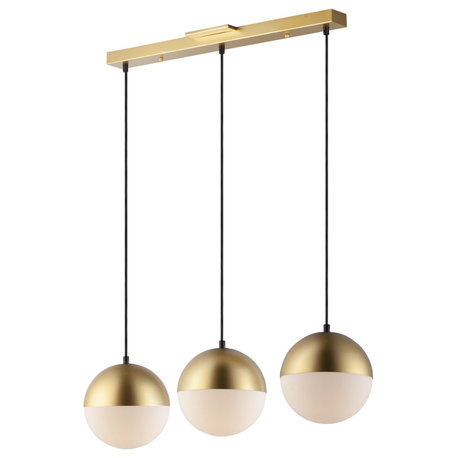 ET2 Half Moon 3-Light LED Pendant E20363-92MG - Metallic Gold