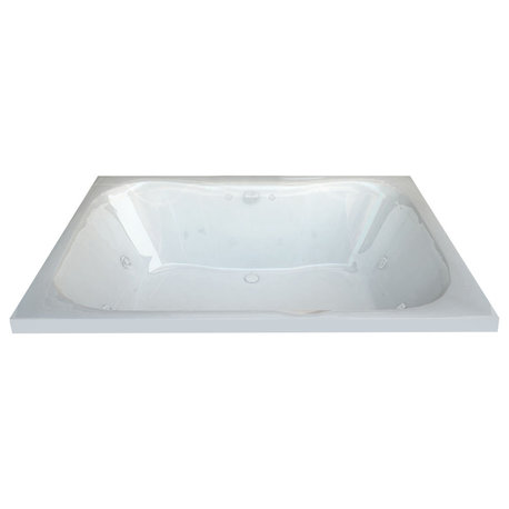 Atlantis Whirlpools Neptune 40 x 60 Rectangular Whirlpool Jetted Bathtub