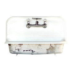 48 Inch Kitchen Sinks Houzz 30 Back Cast Iron Silver Gilded Porcelain Kitchen Wall Farm Sink Package
