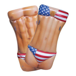 Jet Creations Inc. - Man and Woman Body Float, American Flag - Pool Toys And Floats