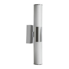 Tortora 2-Light LED Sconce, Satin Chrome