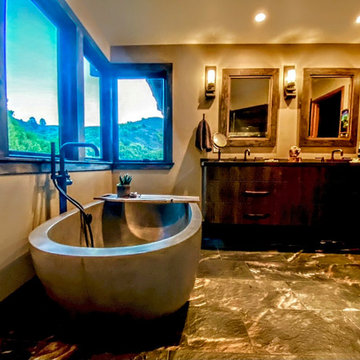 Jurassic Bathroom in Marin Hills, California