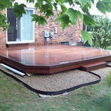 TREX TRANSCENDS FIRE PIT COLOR DECK WITH VL BORDER