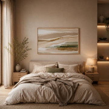 Sage & Sand – Organic Landscape Wall Art