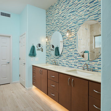 Beautiful Blue Master Bath