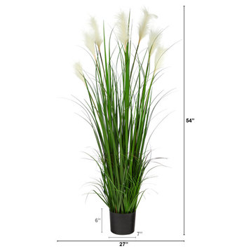 4.5 ft. Plume Grass Artificial Plant