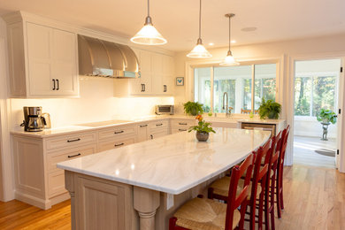 Example of a country kitchen design in Other
