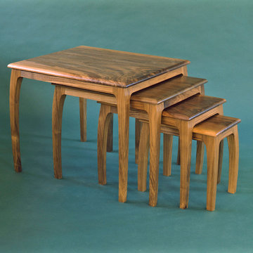 walnut nesting tables