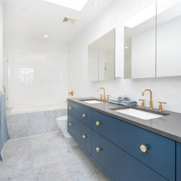 Bathroom and SIDLER Mirrored Cabinet in Iron & Whyte, Vancouver, BC