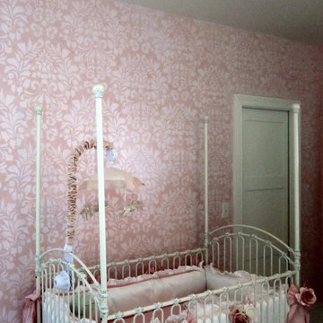 Fabric Damask Stencil Projects