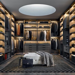 Poliform - Senzafine Walk-In Closet by CR&S Poliform for Poliform - Armoires And Wardrobes