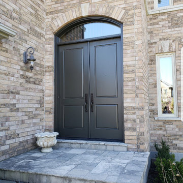 Chococate Fiberglass Double Door