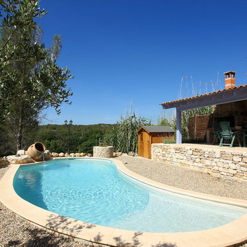Piscine forme libre
