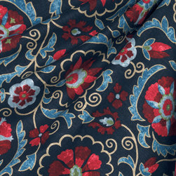 Suzani Q : Peacoat - Fabric