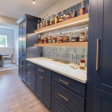 Lenexa, Kansas Basement Remodel with Speakeasy-Inspired Entertaining Bar