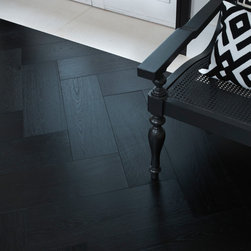 Woodworks by Ted Todd - Superwide Collection - Ebony Herringbone - 複合フローリング