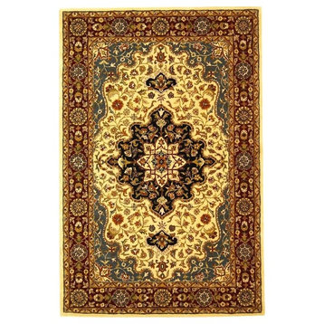 Safavieh Heritage Hg760A Ivory, Red Area Rug, 2'3"x12'