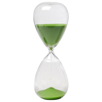 AB Home 8" Ferdinand 30-Minute Hourglass In Lime Sand 73221-LIME