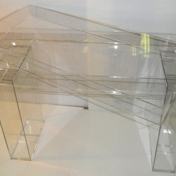 Desk - bridal table clear lucite with modular top - Products