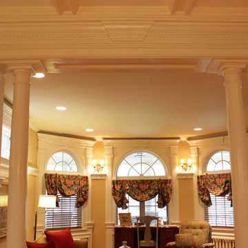 Dining Room and Living room share this tremendous archway.