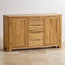 Romsey Natural Solid Oak Large Sideboard Storage Unit Console