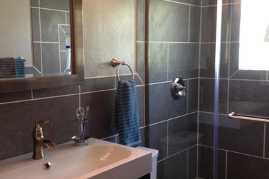 Example of a trendy bathroom design in Other