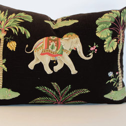 Custom Pillows Indian elephant Linen - Decorative Pillows