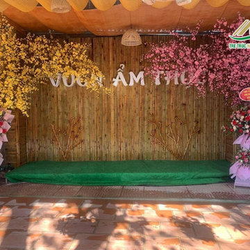 Bamboo construction and decoration project for Garden Restaurant, Da Ton