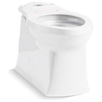 Kohler Corbelle Comfort Height Elongated Toilet Bowl with Skirted Trapway, White