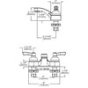 LK402L2 4" Centerset with Exposed Deck Faucet Integral Spout 2" Lever Handles