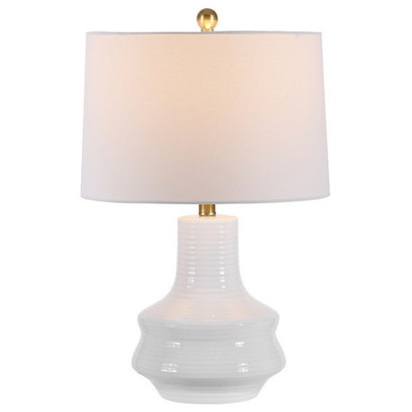 Genra Table Lamp Ivory Safavieh