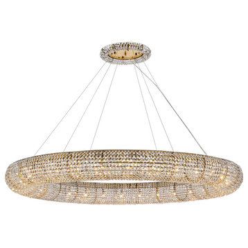 Elegant Lighting 2114G71G/RC 30 lights gold chandelier