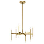 Elan Lighting - Elan Lighting 84176 Kizette - 26" 6 LED Chandelier - An inviting Champagne Gold Finish and etched AcrylKizette 26" 6 LED Ch Champagne Gold Etche *UL Approved: YES Energy Star Qualified: n/a ADA Certified: n/a  *Number of Lights: Lamp: 6-*Wattage: LED bulb(s) *Bulb Included:Yes *Bulb Type:LED *Finish Type:Champagne Gold