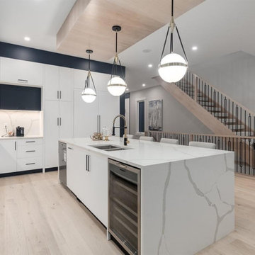 Modern Front garage in winston Hts
