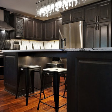 Dark and Glamorous Kitchen